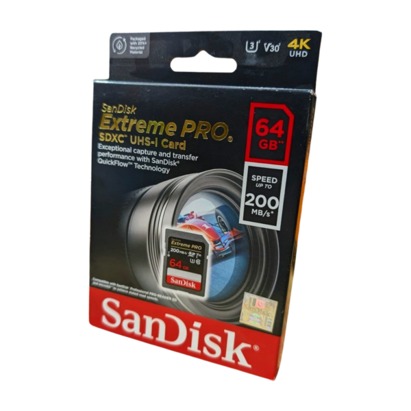 Sandisk Extreme Pro SD CARD 64GB - Image 2