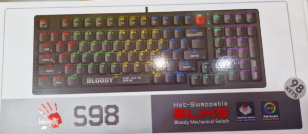 Bloody S98 Naraka Hot-Swappable RGB Mechanical Gaming Keyboard